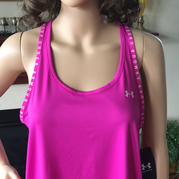 Brand New Under Armour Heatgear Pink Tank Top - Picture 10 of 15